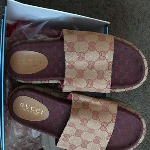 Gucci Platform Slides